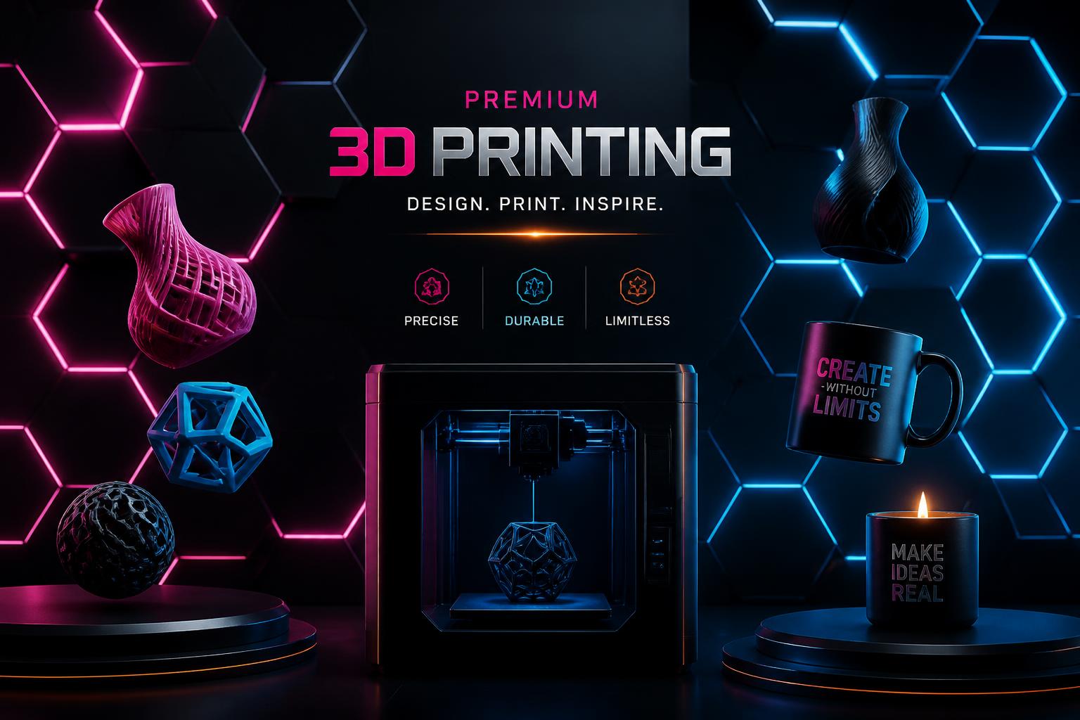 Premium 3D printing studio
